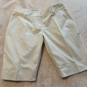 adidas Women’s Light Beige Golf Bermuda Shorts